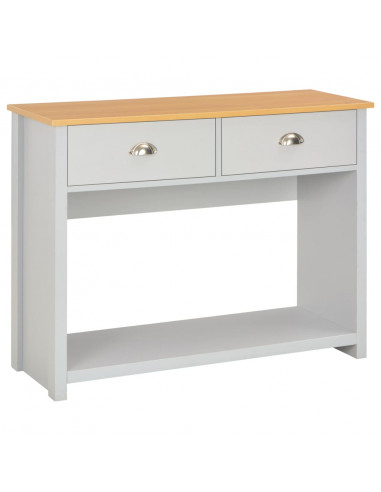 Tavolo Consolle Grigio 97x35x76 cm