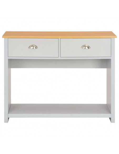 Tavolo Consolle Grigio 97x35x76 cm