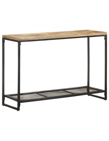 Tavolo Consolle 110x35x75 cm in Legno Massello di Mango