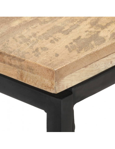 Tavolo Consolle 110x35x75 cm in Legno Massello di Mango