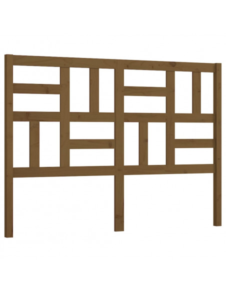 Testiera per Letto Ambra 141x4x104 cm in Legno Massello di Pino