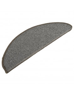 Tappetini per Scale 15 pz Grigi 65x21x4 cm 2