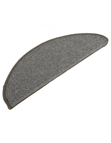 Tappetini per Scale 15 pz Grigi 65x21x4 cm