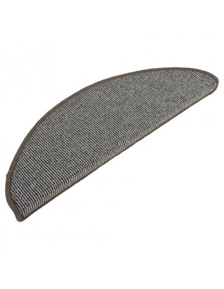 Tappetini per Scale 15 pz Grigi 65x21x4 cm