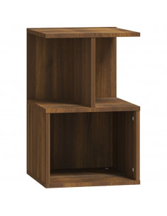 Comodino Rovere Marrone 35x35x55 cm in Legno Multistrato