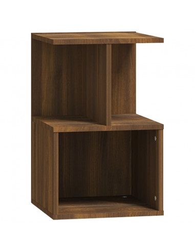 Comodino Rovere Marrone 35x35x55 cm in Legno Multistrato