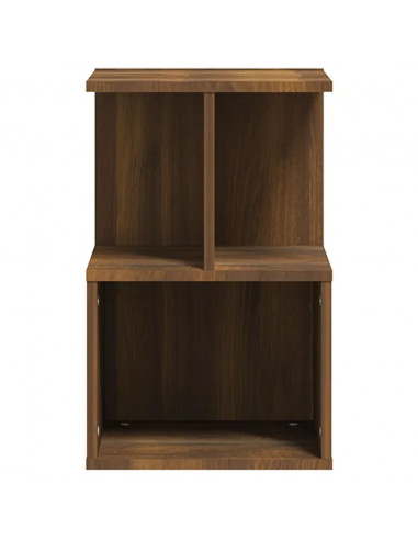 Comodino Rovere Marrone 35x35x55 cm in Legno Multistrato