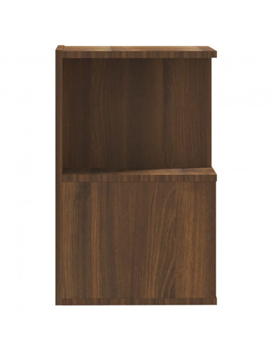Comodino Rovere Marrone 35x35x55 cm in Legno Multistrato