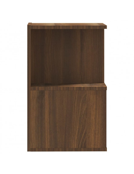 Comodino Rovere Marrone 35x35x55 cm in Legno Multistrato