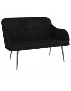 Panca Nera 110x76x80 cm in Velluto