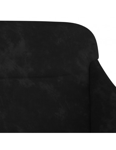 Panca Nera 110x76x80 cm in Velluto