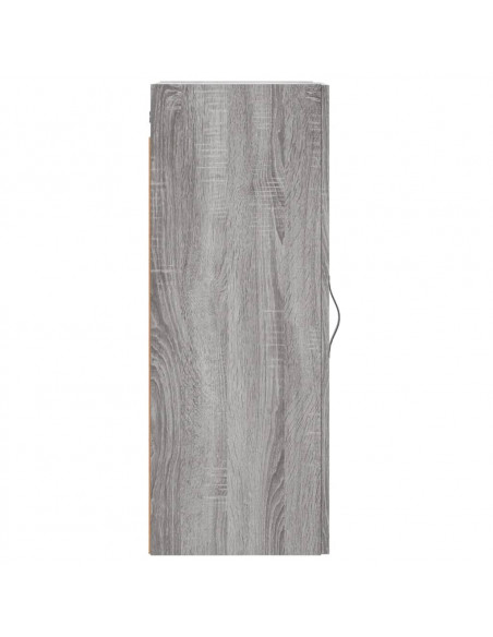 Mobile a Parete Grigio Sonoma 34,5x34x90 cm Legno Multistrato