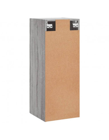 Mobile a Parete Grigio Sonoma 34,5x34x90 cm Legno Multistrato