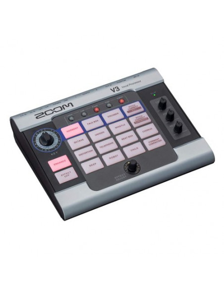 Multieffetto vocale Zoom V3 Silver e Black Silver e Black