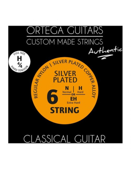 Muta corde chitarra classica Ortega NYA44H AUTHENTIC Hard Tension