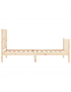 Giroletto con Testiera 100x200 cm in Legno Massello