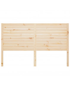 Testiera per Letto 206x4x100 cm in Legno Massello di Pino 2