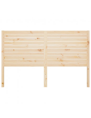 Testiera per Letto 206x4x100 cm in Legno Massello di Pino