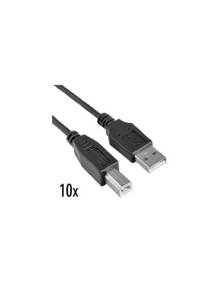 10X CAVO USB 2.0- 1.8MT M/M A/B