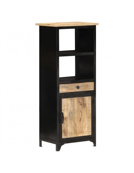 Credenza Alta 45x32x110 cm in Legno Massello di Mango