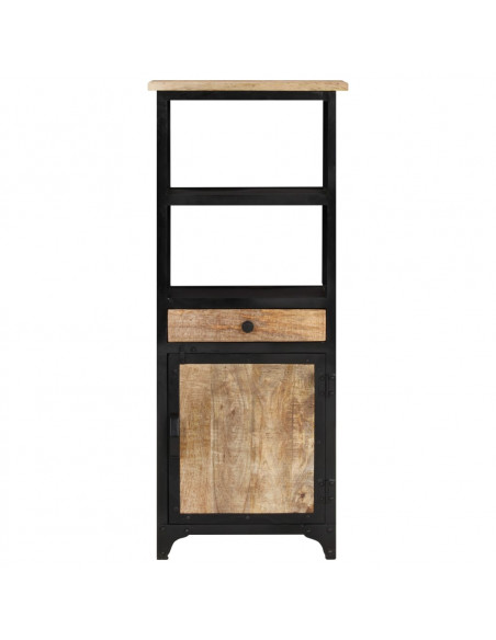 Credenza Alta 45x32x110 cm in Legno Massello di Mango