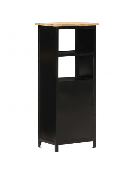 Credenza Alta 45x32x110 cm in Legno Massello di Mango