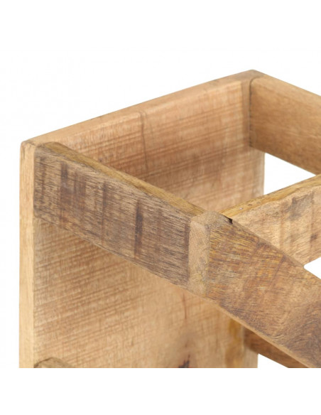 Portavino da 5 Bottiglie in Legno Massello di Mango