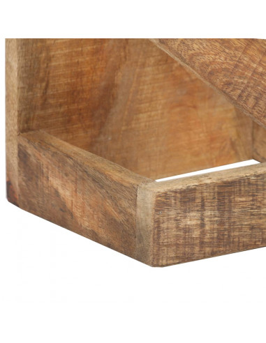 Portavino da 5 Bottiglie in Legno Massello di Mango