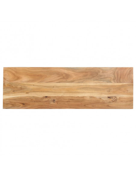 Tavolo Consolle 110x35x75 cm in Legno Massello di Acacia