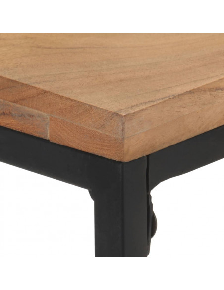 Tavolo Consolle 110x35x75 cm in Legno Massello di Acacia