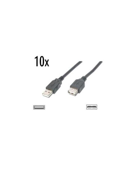 10X PROLUNGA USB 2.0 1.8MT NERA
