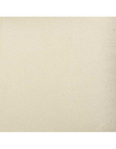 Poltrona con Poggiapiedi Crema 60 cm in Similpelle