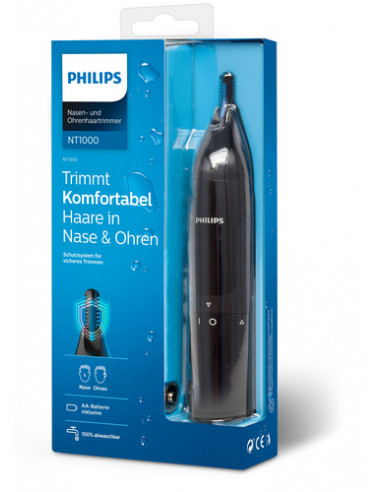 Philips Norelco NOSETRIMMER Series 1000 Nose trimmer series 1000 NT1650/16 Rifinitore per naso e orecchie