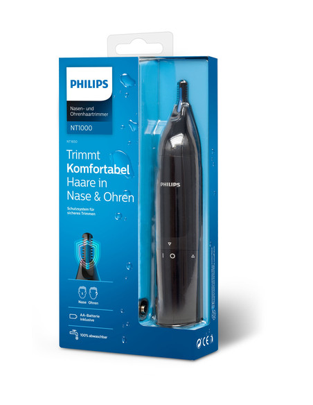 Philips Norelco NOSETRIMMER Series 1000 Nose trimmer series 1000 NT1650/16 Rifinitore per naso e orecchie