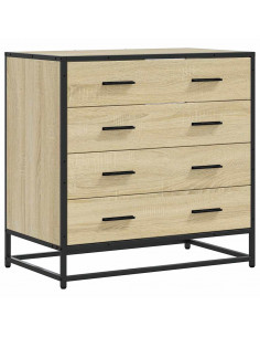 Cassettiera Rovere Sonoma 70x41x70 cm in Legno Multistrato