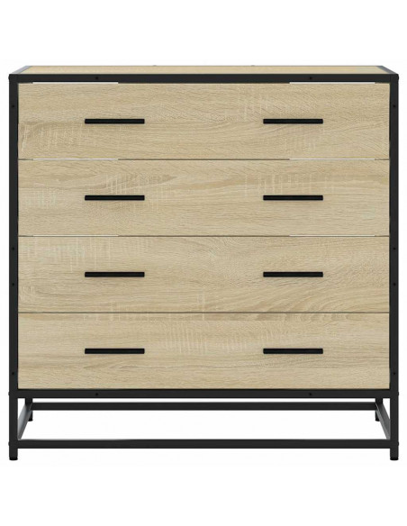 Cassettiera Rovere Sonoma 70x41x70 cm in Legno Multistrato