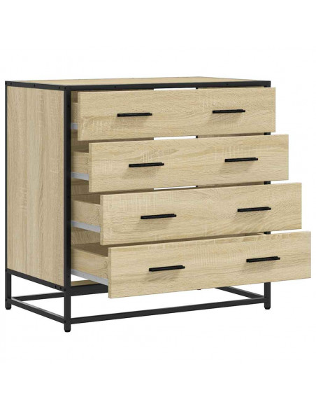 Cassettiera Rovere Sonoma 70x41x70 cm in Legno Multistrato