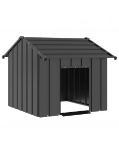 Casetta per Cani con Tetto 85x107x81 cm Acciaio Zincato