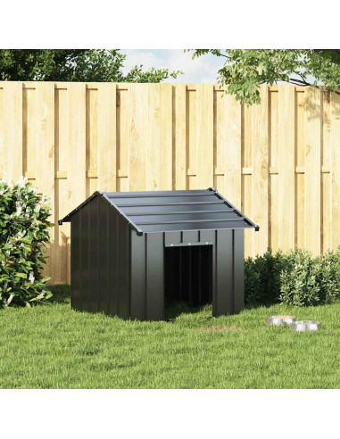 Casetta per Cani con Tetto 85x107x81 cm Acciaio Zincato
