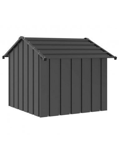Casetta per Cani con Tetto 85x107x81 cm Acciaio Zincato