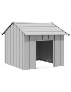 Casetta per Cani con Tetto 85x107x81 cm Acciaio Zincato