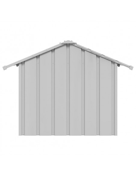 Casetta per Cani con Tetto 85x107x81 cm Acciaio Zincato