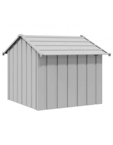Casetta per Cani con Tetto 85x107x81 cm Acciaio Zincato