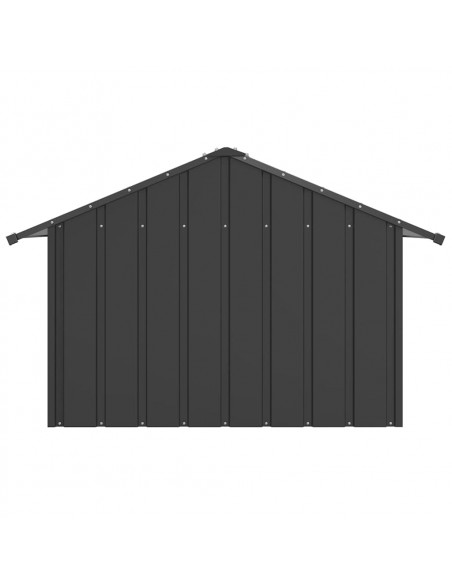 Casetta per Cani con Tetto 83x130x85 cm Acciaio Zincato