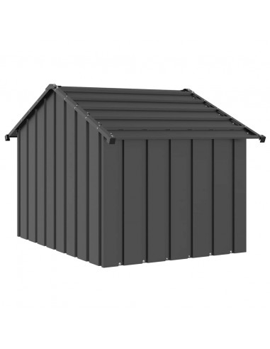 Casetta per Cani con Tetto 83x130x85 cm Acciaio Zincato