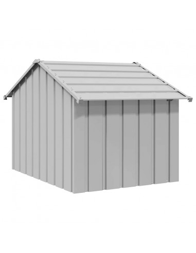 Casetta per Cani con Tetto 83x130x85 cm Acciaio Zincato