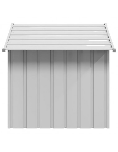 Casetta per Cani con Tetto 131x101x102 cm Acciaio Zincato