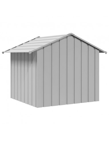 Casetta per Cani con Tetto 131x101x102 cm Acciaio Zincato