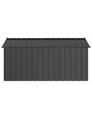 Casetta per Cani con Tetto 114x202x101 cm Acciaio Zincato