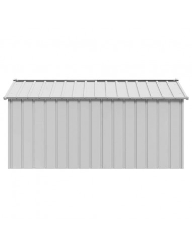 Casetta per Cani con Tetto 114x202x101 cm Acciaio Zincato